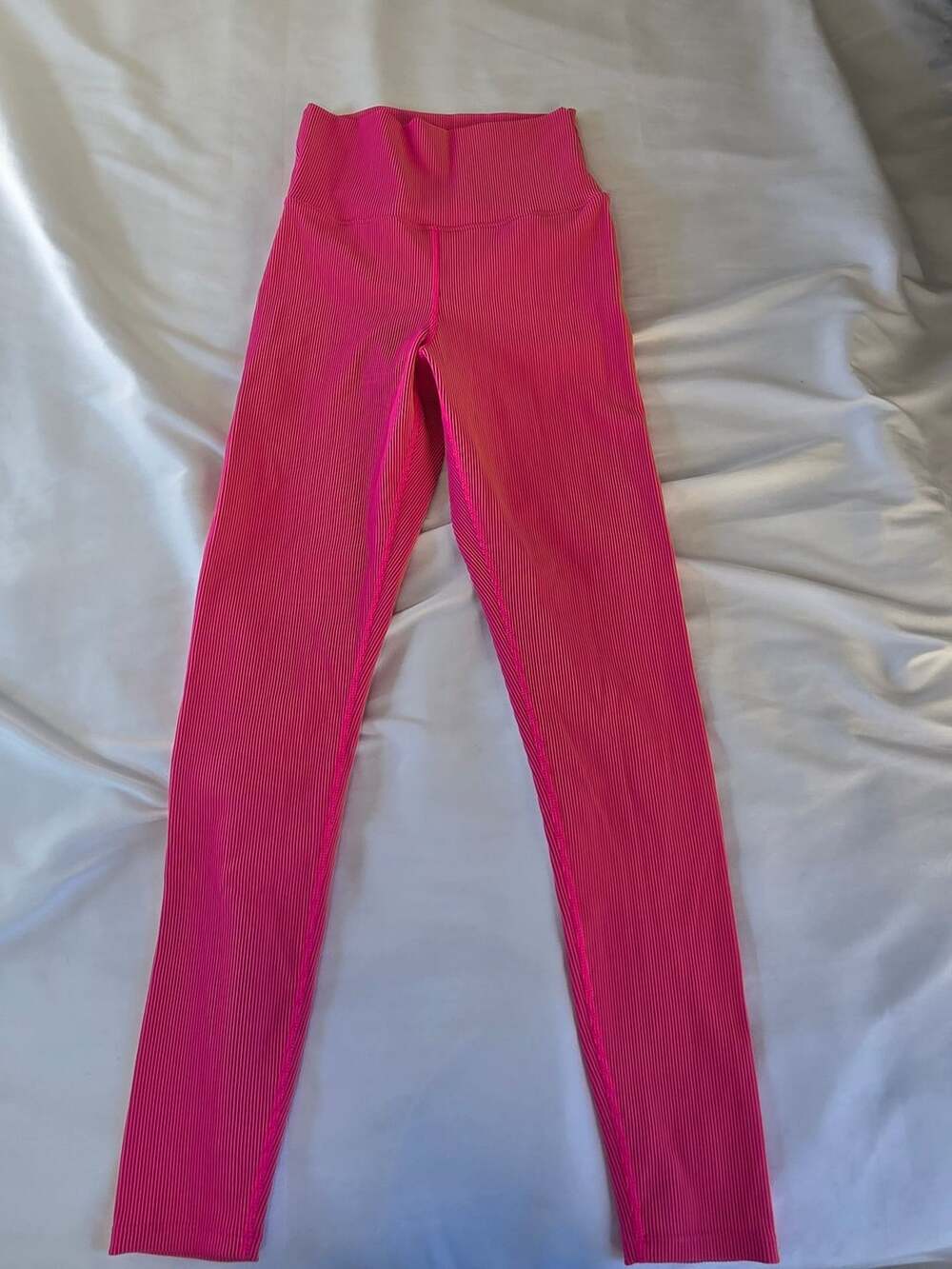 Beach Riot Ayla Legging Size M Fuchsia Ribbed Sport